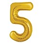 Party City (Air-Filled) 16" "#5" Foil Balloon, Gold, 2/Pack (AM60050204-19)~#|#~0F3F0C2E-176A-4D01-AC4F4B6944C5E416_sc7