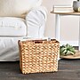 Household Essentials Woven Storage 2-Compartment Natural Hyacinth Magazine File Holder, Natural (ML-5644)~#|#~0F4071D4-FA3C-4A7E-94C6E977FB3BFBDD_sc7