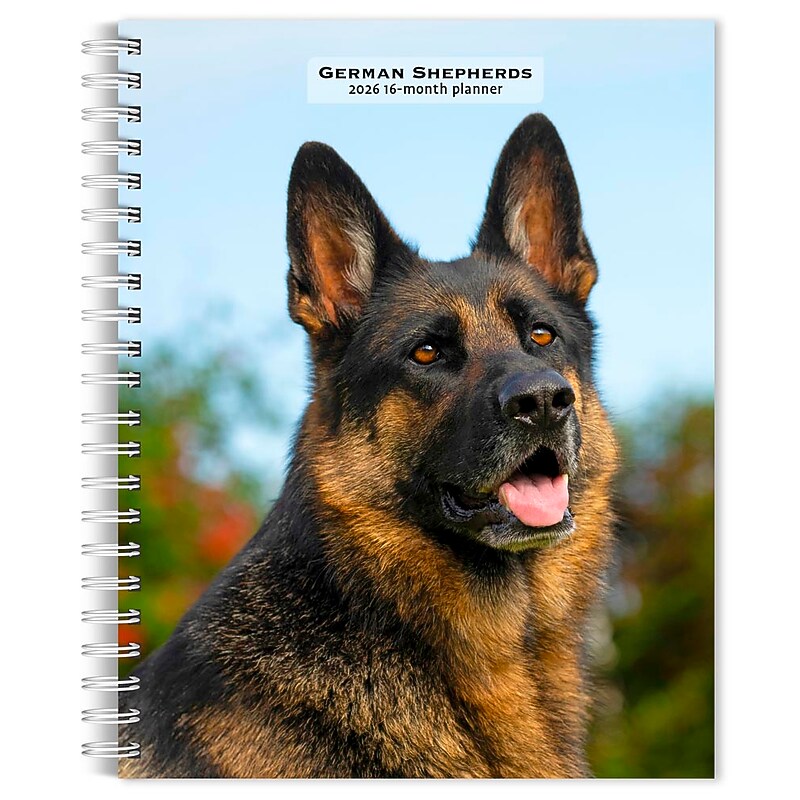 2026 BrownTrout German Shepherds 6.5" x 7.75" Weekly Planner (9798330703371) image 1