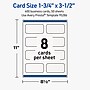Avery Rectangle Rounded Corners Business Cards, Matte White, 400/Pack (19479399792)~#|#~0F46809A-23E0-43C2-8C36D3FC23876D8A_sc7