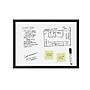 U Brands Magnetic Dry Erase Whiteboard, Black MDF Frame, 23" x 17" (307U00-01)~#|#~0F4C0B30-1669-4A0C-8DF0FF9AF96C4797_sc7
