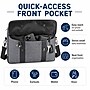 Vangoddy Chrono Canvas Water Resistant Messenger Bag, Gray (MSBLEA134)~#|#~0F500F12-DB44-46EE-BEE74423A8A88175_sc7