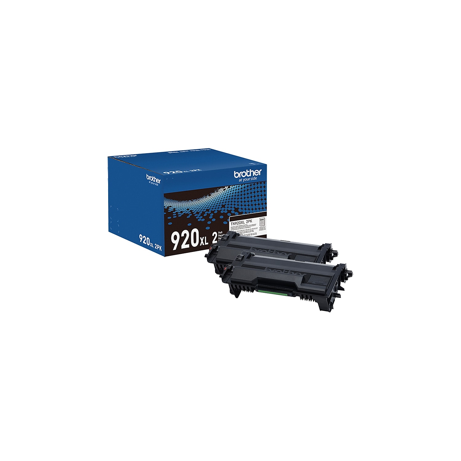 Brother TN920XL Black High Yield Toner Cartridge 2/Pack (TN920XL2PK) - 第 2/7 張圖片