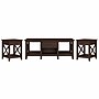 Bush Furniture Key West 47" x 24" Coffee Table with Set of 2 End Tables, Bing Cherry (KWS023BC)~#|#~0F567272-44E4-4C7F-8E78C6BCF441C690_sc7
