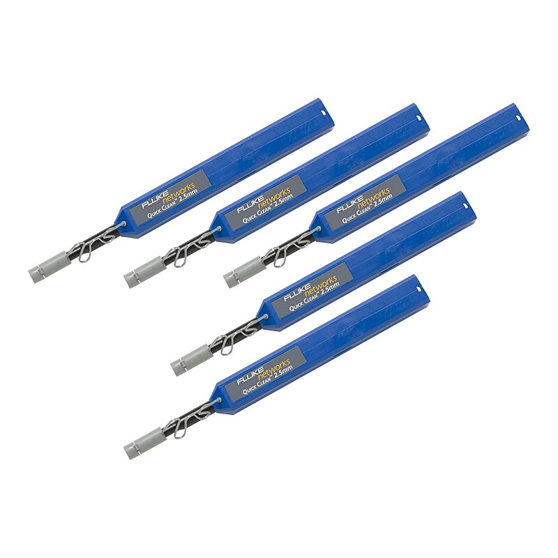 Fluke Networks Quick Clean Cleaner 2.5 mm Fiber, SC, ST, FC, E2000, 5 pack (QUICKCLEAN-2.5-5P) image 1