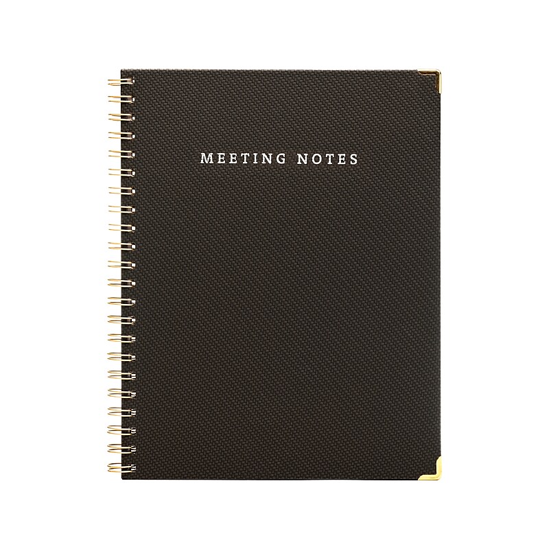 Global Printed Products 8.5" x 11" Planner, Paperboard Cover, Black (SPLS-0118-BK) image 1