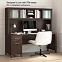 Bush Home Somerset 72" W Desk Hutch, Storage Shelves for Office Desk, Mocha Cherry (WC81811)~#|#~0F5D5EA8-0E5A-4624-8351B0ACC0D05AB6_sc7