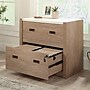 Sauder Dixon City Commercial 2-Drawer Lateral File Cabinet, Letter/Legal Size, Lockable, 33"W x 20"D, Brushed Oak (431453)~#|#~0F66BBB6-4ABD-4661-9202ABE67C64C67F_sc7