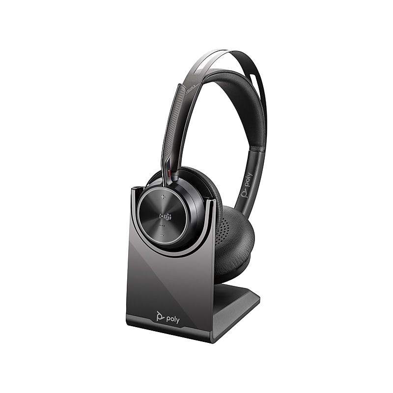 Poly Voyager Focus 2 Wireless Noise Canceling Bluetooth Stereo Headset, MS Certified (9T9J6AA#AC3) image 1
