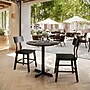 Flash Furniture TopGuard 31.25" Round Wood Dining Table with X-Base, Black Faux Marble/Black Base (STRD31BMAT2222)~#|#~0F6C1DE8-84D3-4A83-9BE2CD92F6B2AD56_sc7