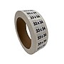 Nahanco 33 x 34 Plastic Size Marker, Clear/Black/White, 250/Roll (DSM-276)~#|#~0F6F5BB0-1EA2-4043-9A92A794E9A09069_sc7