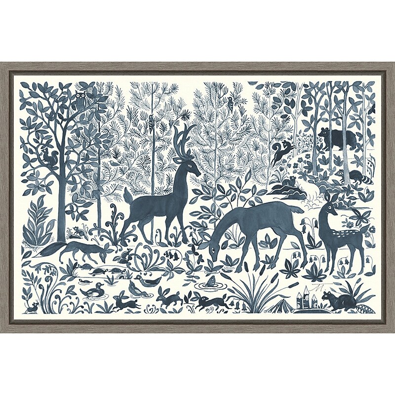 Amanti Art Forest Life I by Miranda Thomas Framed Canvas Wall Art Print, 23" x 16" (A42674078919) image 1