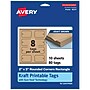 Avery 2" x 3"  Blank Price & Merchandise Tags, Kraft Brown, 80/Carton (95317-KMT10)~#|#~0F768473-9A9D-4C18-9FCE771783B35D17_sc7
