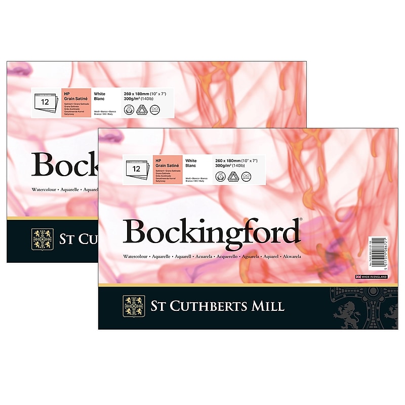 St Cuthberts Mill Bockingford 10" x 7" Watercolor Sketch Pad, 12 Sheets/Pad, 2/Bundle (STCT45330001011B-2) image 1