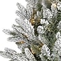 Nearly Natural 24-in Flocked Artificial Christmas Wreath with 50 LED Lights (W1128)~#|#~0F7B5CBE-849E-4C5C-862D8C63543FFE52_sc7