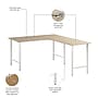 Bush Business Furniture Hustle 60"W L Shaped Computer Desk with Metal Legs, Natural Elm (HUS003NE)~#|#~0F8139B8-3D33-48CD-87EF029AC0C9E0FE_sc7