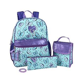 A.D.Ventures Backpack Set, Butterfly, Multicolor (2143STA)