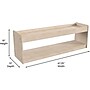 Flash Furniture Bright Beginnings Display Shelf Unit, 16"H x 47.25"W x 13"D, Brown (MK-KE24572-GG)~#|#~0F8CEDDE-222B-4AF2-82B96DE6512608B6_sc7