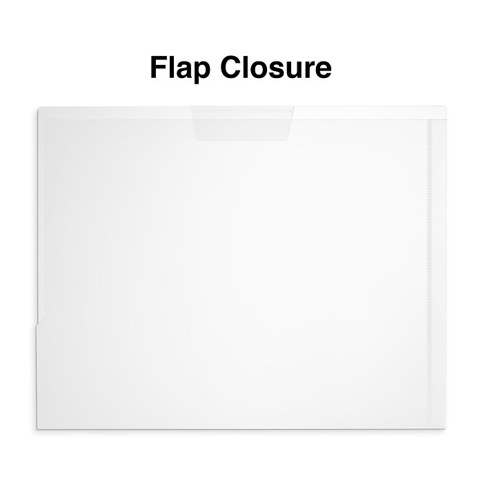 Staples Poly File Jackets, Letter Size, Clear Durable Document