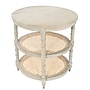 Storied Home 23.5"Dia. Wooden Round End Table, 2 Shelves, Grey (EC0198)~#|#~0F982D4C-7674-4CDC-851A91182F35ED12_sc7