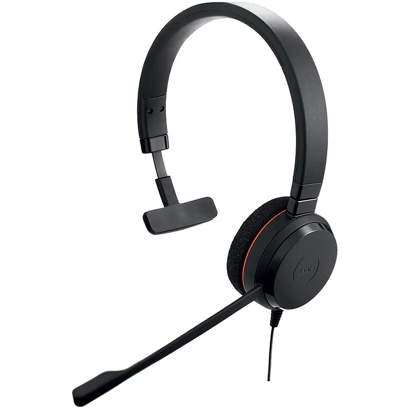 Jabra Evolve 20SE Wired Noise‑Canceling Mono Headset, USB‑C/A, UC Certified, Black (4993‑829‑489‑01) image 1