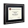 Excello Global Products 11" x 14" Composite Wood Photo/Document Frame, Black/Silver/Red (EGP-HD-0383A)~#|#~0F9F1907-B548-410A-B08834B71917E2F0_sc7