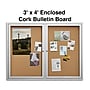 Staples Enclosed Cork Display Board, Aluminum Frame, 4' x 3' (ST61262)~#|#~0FA6CAC1-68EE-4A0D-9A638BB14154CF81_sc7