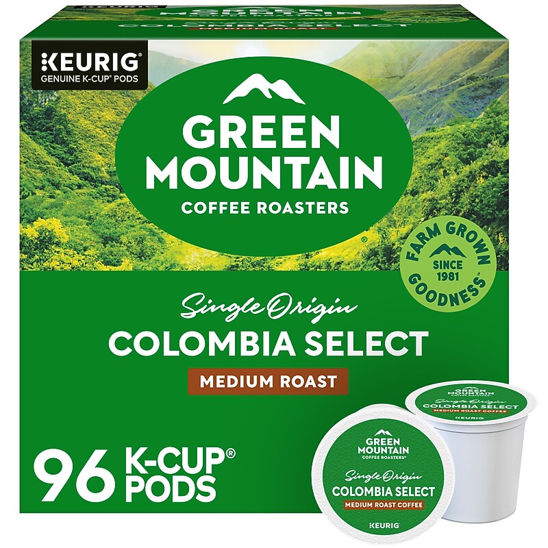 Green Mountain Colombia Select Coffee Keurig® K-Cup® Pods, Medium Roast, 96/Carton (6003) image 1