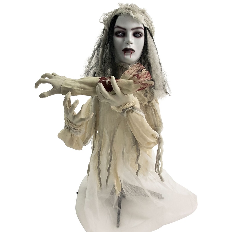 Haunted Hill Farm Animatronic Groundbreaker Haunted Bride (HHFJBRDE-1LSA) image 1