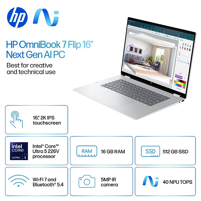 HP OmniBook 7 16-ay0000TU スタンダードプラスモデルC1 HP OmniBook 7 16-ay 製品詳細 - ノートパソコン | 日本HP