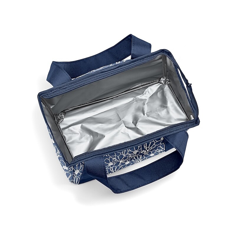 Fit & Fresh Fashion Lunch Bag Venice Insulated Lunch Bag Polyester Linework Floral Navy image 1