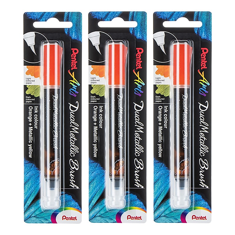 Pentel DualMetallic, Assorted Ink, 3/Bundle (PTAXGFHBPDFX-3) image 1