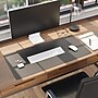Smead Large Vegan Leather Anti-Slip Faux Leather Desk Pad, 36" x 17", Charcoal (SMD64828)~#|#~0FAF5384-6D3E-4FE7-AC42E964405D3553_sc7