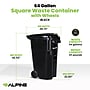 Alpine Industries 500 Series Plastic Outdoor Trash Can, 64 Gallon, Black (ALP500-64-BLK)~#|#~0FAFEDD6-2FF7-4756-83B6FB80E71C8CC6_sc7