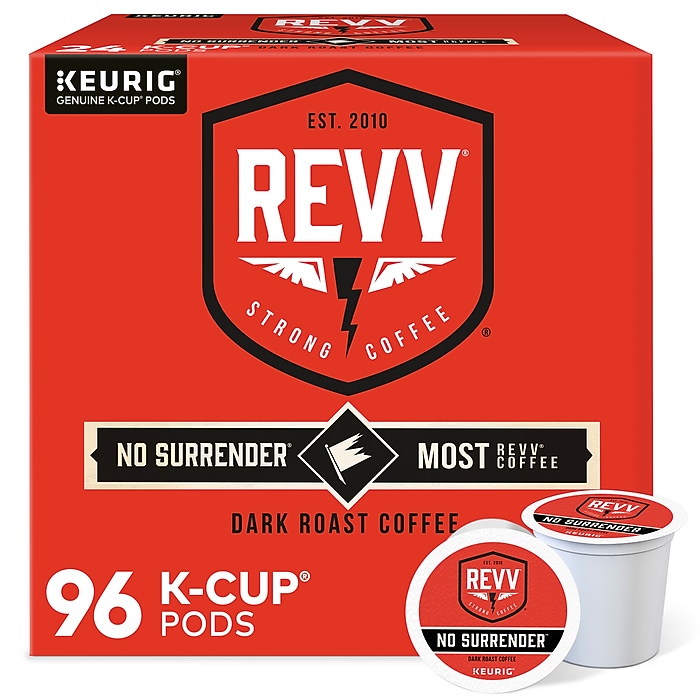 Revv Coffee No Surrender Coffee Keurig® K-Cup® Pods, Dark Roast
