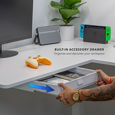 Mount-It! 63"W Electric Corner Adjustable Standing Desk - Thumbnail 3