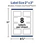 Avery TrueBlock Laser/Inkjet Waterproof Rectangle Multipurpose Labels, 2" x 3", White, 80 Labels/Pack (94237)~#|#~0FBC992F-FBB6-472C-A0F1A884ECD5D9DF_sc7