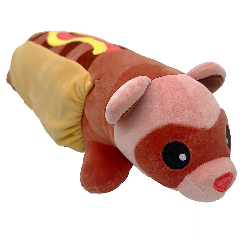 Borbs Hot Dog Ferret Stuffed Animal, Multicolored (HFBFERRET) image 1