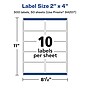 Avery Laser/Inkjet Rectangle Multipurpose Labels, 2" x 4", White, 500 Labels/Box  (94207)~#|#~0FBFCC02-9C72-4A2C-AC669FEEF3334CE2_sc7