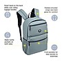 Delsey Paris Reset Laptop Backpack, Slate Grey (40361860011)~#|#~0FC20686-1AA5-4A79-B0FCC565E2DDDACF_sc7