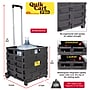 Dbest Quik Cart Pro Rolling Crate Teacher Utility with Seat, Black (01-803)~#|#~0FC2993C-A0AD-459C-B421BD58689B1568_sc7
