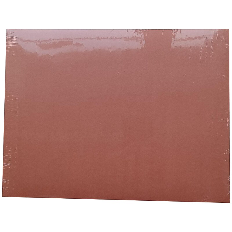 American Paper 12" x 18" Construction Paper, Brown, 50 Sheets/Pack (CP12BR) image 1