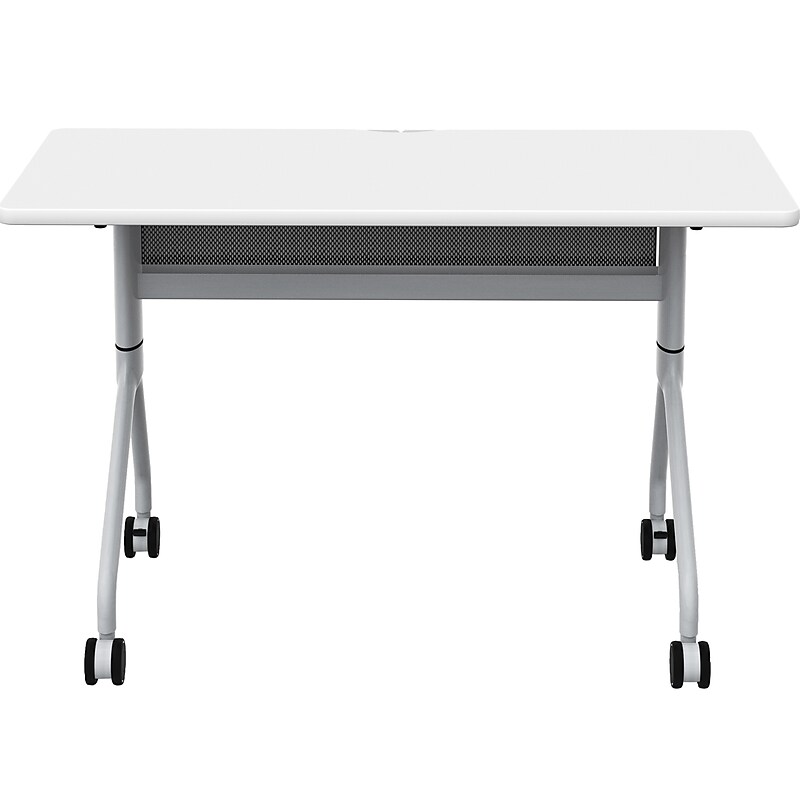Safco Rumba Training Room Table, 24" x 48", Designer White (RBA4824FLSLDSWT) image 1