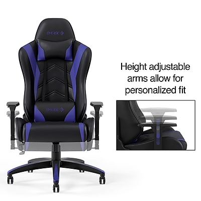 Staples Emerge Vartan Bonded Leather Ergonomic Gaming Chair