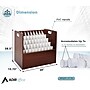 AdirOffice 50-Slot Mobile Roll File, 28.5"H x 30"W x 15.75"D, Mahogany, 2/Pack (626-MA-2PK)~#|#~0FCFDF84-2436-498B-93695C6A4556ADC9_sc7