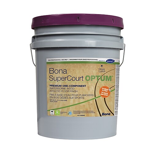 Bona SuperCourt OPTUM Athletic Floor Finish, 5 Gallons