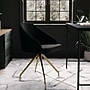 Martha Stewart Sora Velvet Swivel Task Chair, Black/Polished Brass (CH222119BKGLD)~#|#~0FCFF323-3919-4D96-B583174702B45A9A_sc7