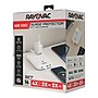 RAYOVAC 4-Outlet 4-USB Port Surge Protector Power Strip with Braided Cord & Flat Plug, 5-ft., 540 Joules, White (SS-P319)~#|#~0FCFFBB0-713C-4B7C-A19AC3D27240B4CF_sc7