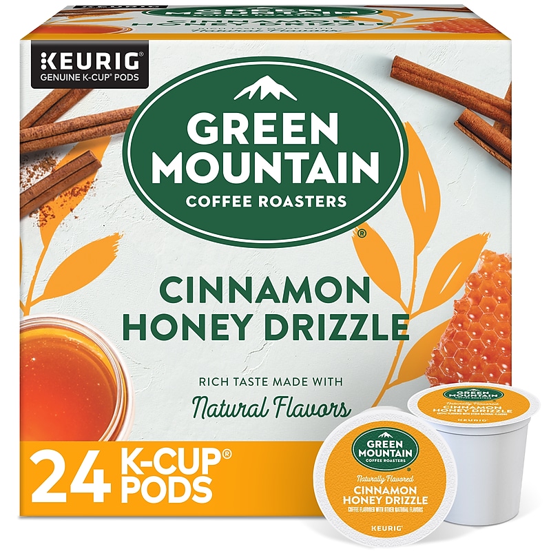 Green Mountain Coffee Roasters Cinnamon Honey Drizzle Coffee Keurig® K-Cup® Pods, Light Roast, 24/Box (5000378226) image 1