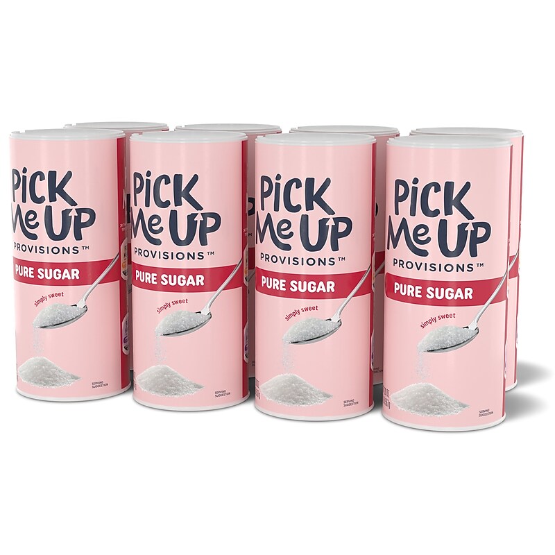 Pick Me Up Provisions™ Pure Sugar, 22 oz. Canister, 8/Pack (PM62430/90698) image 1